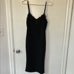 Zara Black Spaghetti Strap Dress